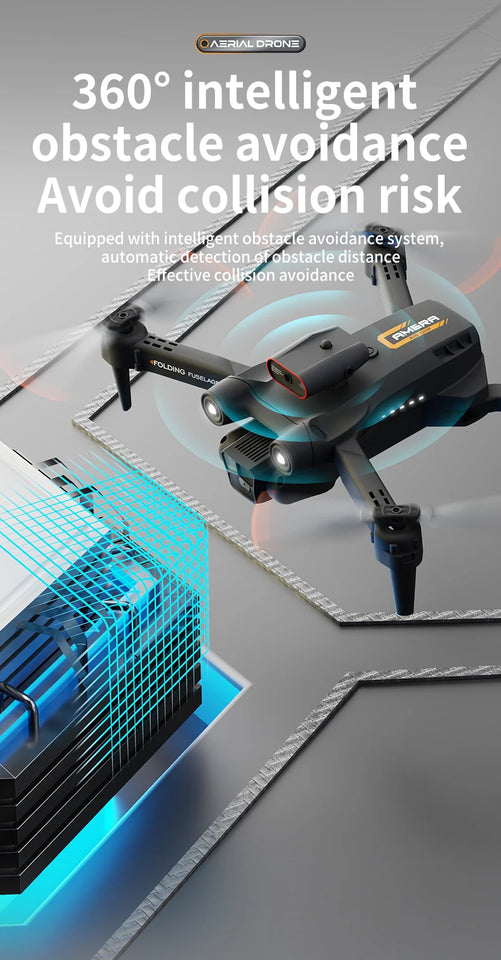 New M17 Max Drone 8K Professinal Optical Flow Dron Triple HD Camera Foldable RC Helicopter WIFI FPV Height Hold Sell LED 5000M