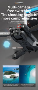 New M17 Max Drone 8K Professinal Optical Flow Dron Triple HD Camera Foldable RC Helicopter WIFI FPV Height Hold Sell LED 5000M