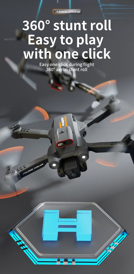 New M17 Max Drone 8K Professinal Optical Flow Dron Triple HD Camera Foldable RC Helicopter WIFI FPV Height Hold Sell LED 5000M