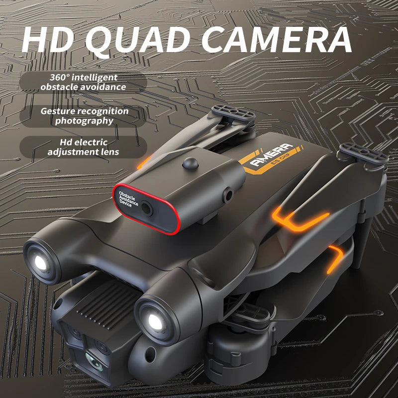 New M17 Max Drone 8K Professinal Optical Flow Dron Triple HD Camera Foldable RC Helicopter WIFI FPV Height Hold Sell LED 5000M
