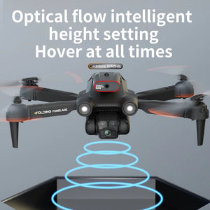 New M17 Max Drone 8K Professinal Optical Flow Dron Triple HD Camera Foldable RC Helicopter WIFI FPV Height Hold Sell LED 5000M
