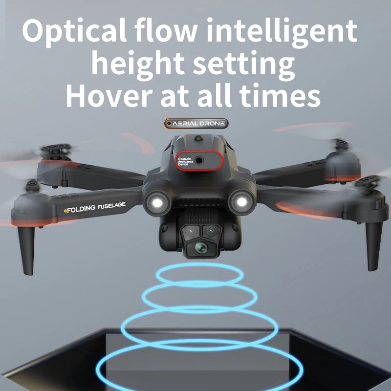 New M17 Max Drone 8K Professinal Optical Flow Dron Triple HD Camera Foldable RC Helicopter WIFI FPV Height Hold Sell LED 5000M