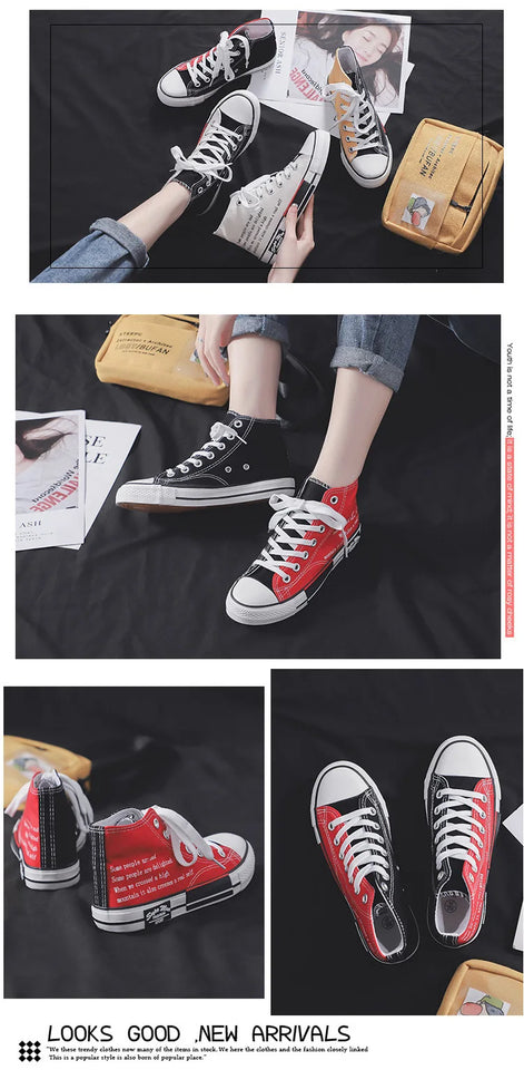 Girls School Student Casual Running Shoes Designer Fashion Youth Women Sneakers Woman's Rubber Canvas Shoes Female Flat Sneakers