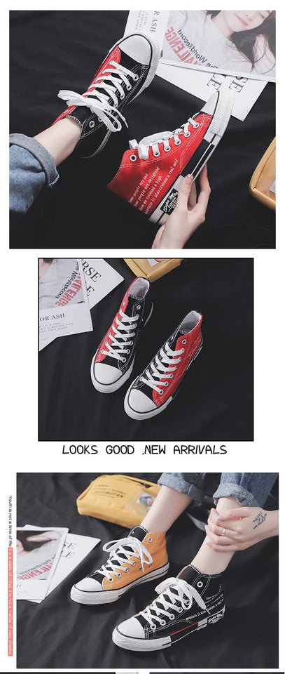 Girls School Student Casual Running Shoes Designer Fashion Youth Women Sneakers Woman's Rubber Canvas Shoes Female Flat Sneakers