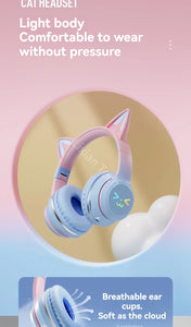 RGB Glow Portable Headphones Blutooth