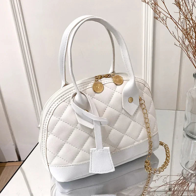 New Fashion Lingge Shell Bag Single Shoulder Messenger Bag