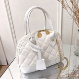 New Fashion Lingge Shell Bag Single Shoulder Messenger Bag