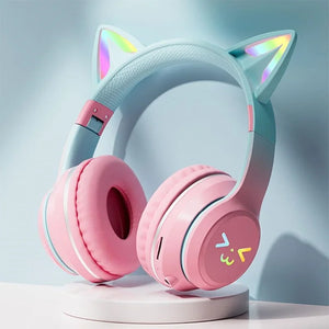 RGB Glow Portable Headphones Blutooth