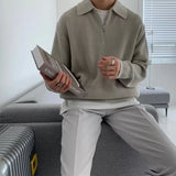 Men Korean Fashion Knitwear Harajuku Knit Sweater