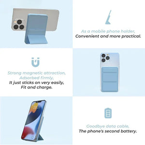 10000mah Foldable Magnetic Power Bank For IPhone External Battery Powerbank Wireless Charger For iPhone Huawei Xiaomi Samsung