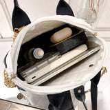 New Fashion Lingge Shell Bag Single Shoulder Messenger Bag