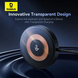 Baseus 15W Magnetic Wireless Charger Qi2 Certified Fast Charging Built-in Stand Phone Charger For iPhone 16 15 14 13 Pro Max