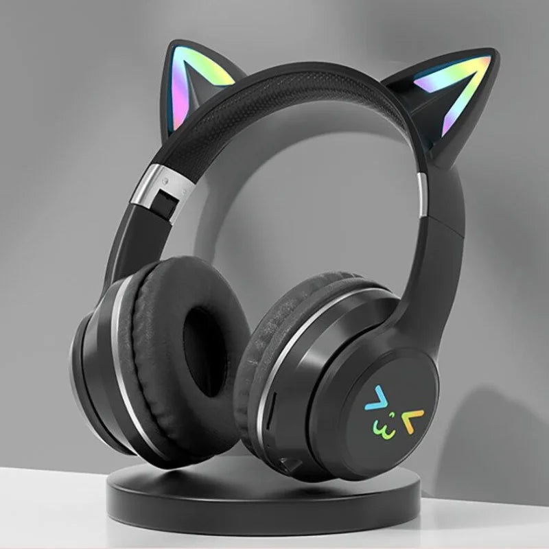 RGB Glow Portable Headphones Blutooth