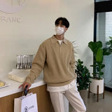 Men Korean Fashion Knitwear Harajuku Knit Sweater