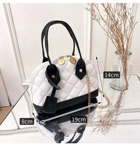 New Fashion Lingge Shell Bag Single Shoulder Messenger Bag