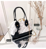 New Fashion Lingge Shell Bag Single Shoulder Messenger Bag
