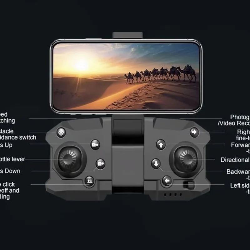 Adult drone with camera 4k hover overhead shooting, brushless motor, fpv intelligent obstacle avoidance and other modes