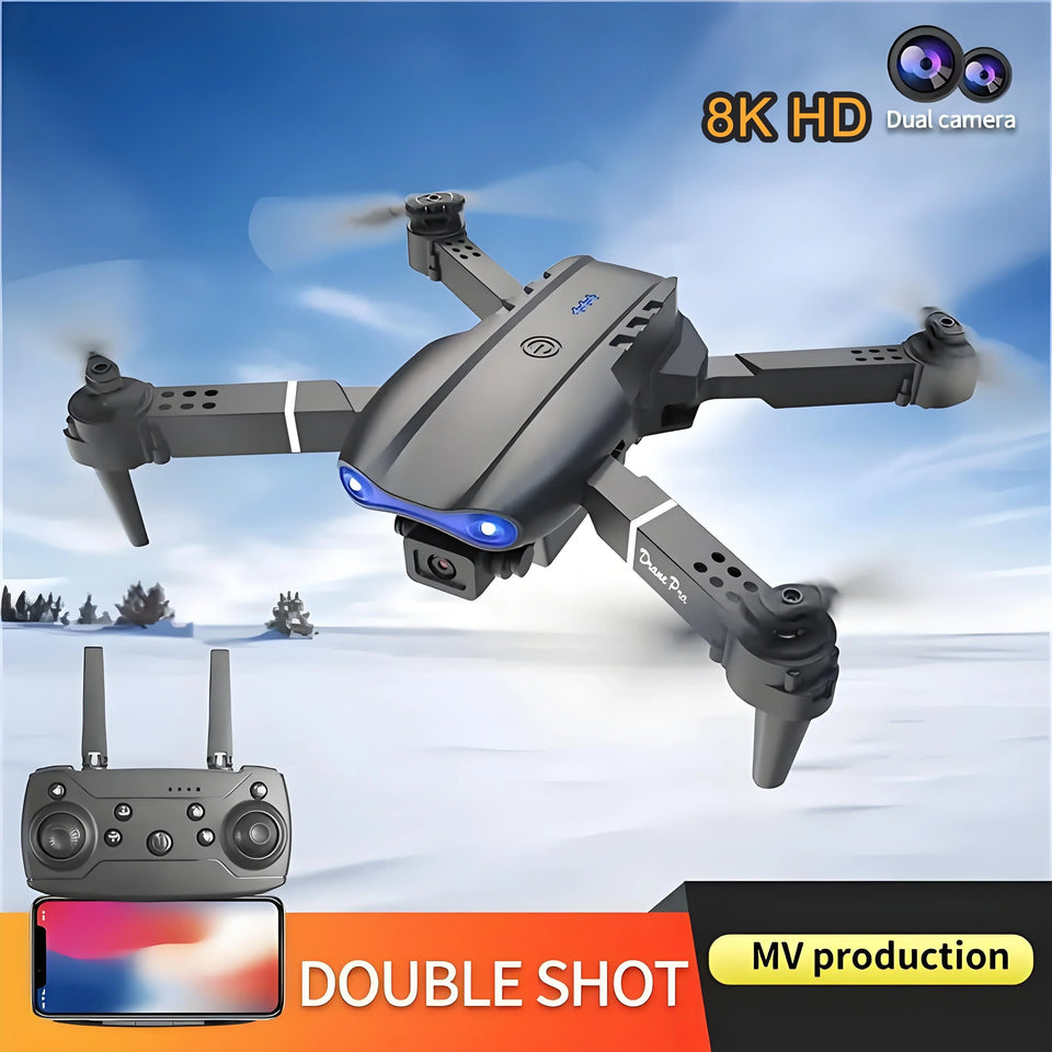 2025 E99 PRO RC Drone, HD Dual Camera FPV WiFi, Foldable RC Quadcopter Drone, RC Drone Toys For Beginners Men's Christmas Gifts