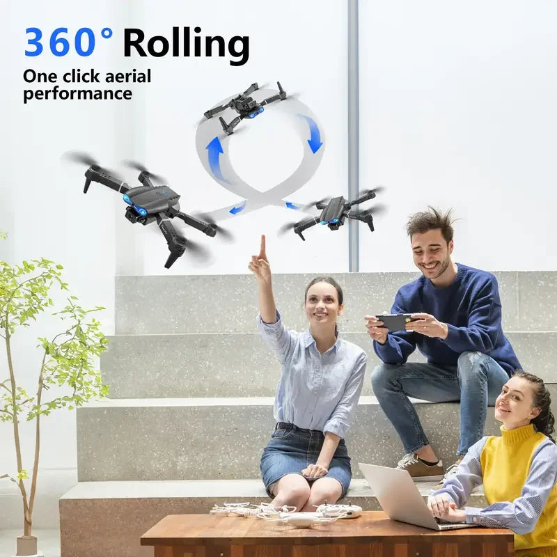 Drones with camera for Adults 8K,Auto-Follow, Trajectory Flight,One Key Take Off, 2 Batteries, Drones for Adults Kids Christmas