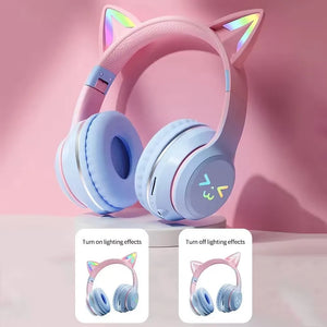 RGB Glow Portable Headphones Blutooth