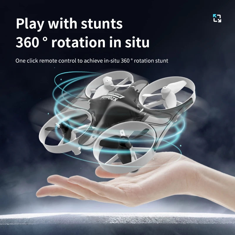 New X20 Mini Drone Rotating Colorful Light Quadcopter Drone RC Aircraft Quadcopter Mini UAV Toy Helicopter Kid Gift Toys UFO