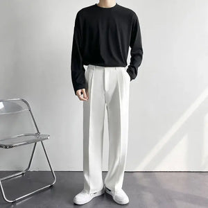 New Draped Straight Men Pants Fashion
