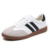 Women Shoes Fashion Casual Flats Vulcanize Shoes Ladies Outdoor Walking Sneakers Women Comfortable Classical Shoes Black White