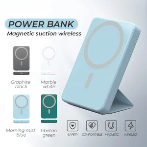 10000mah Foldable Magnetic Power Bank For IPhone External Battery Powerbank Wireless Charger For iPhone Huawei Xiaomi Samsung