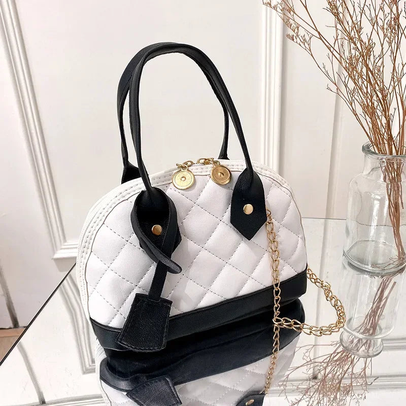 New Fashion Lingge Shell Bag Single Shoulder Messenger Bag