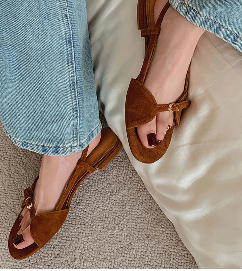 Bohemian Style Summer Women Sandals Fashion Open Toe Flats Sandal Shoes Ladies Outdoor Beach Vaction Footwear