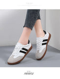 Women Shoes Fashion Casual Flats Vulcanize Shoes Ladies Outdoor Walking Sneakers Women Comfortable Classical Shoes Black White
