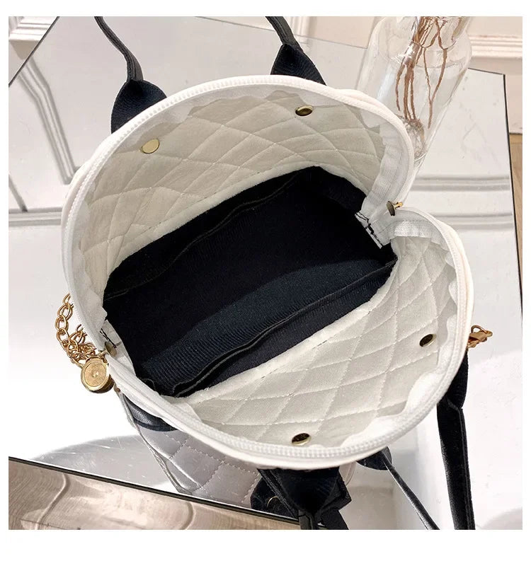 New Fashion Lingge Shell Bag Single Shoulder Messenger Bag