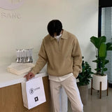 Men Korean Fashion Knitwear Harajuku Knit Sweater