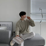 Men Korean Fashion Knitwear Harajuku Knit Sweater