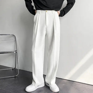 New Draped Straight Men Pants Fashion