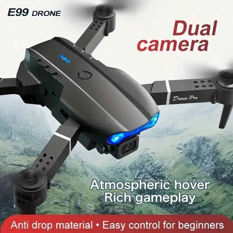 2025 E99 PRO RC Drone, HD Dual Camera FPV WiFi, Foldable RC Quadcopter Drone, RC Drone Toys For Beginners Men's Christmas Gifts