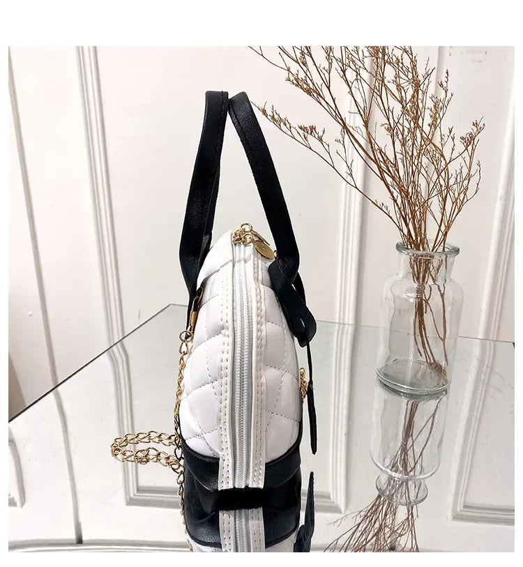 New Fashion Lingge Shell Bag Single Shoulder Messenger Bag