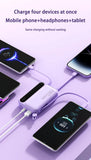 Xiaomi 100000mAh Large Capacity Power Bank Portable fast charging power bank with built-in 4 Cables Battery For IPhone Samsung