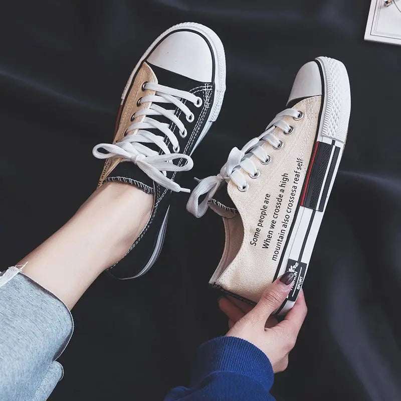 Girls School Student Casual Running Shoes Designer Fashion Youth Women Sneakers Woman's Rubber Canvas Shoes Female Flat Sneakers
