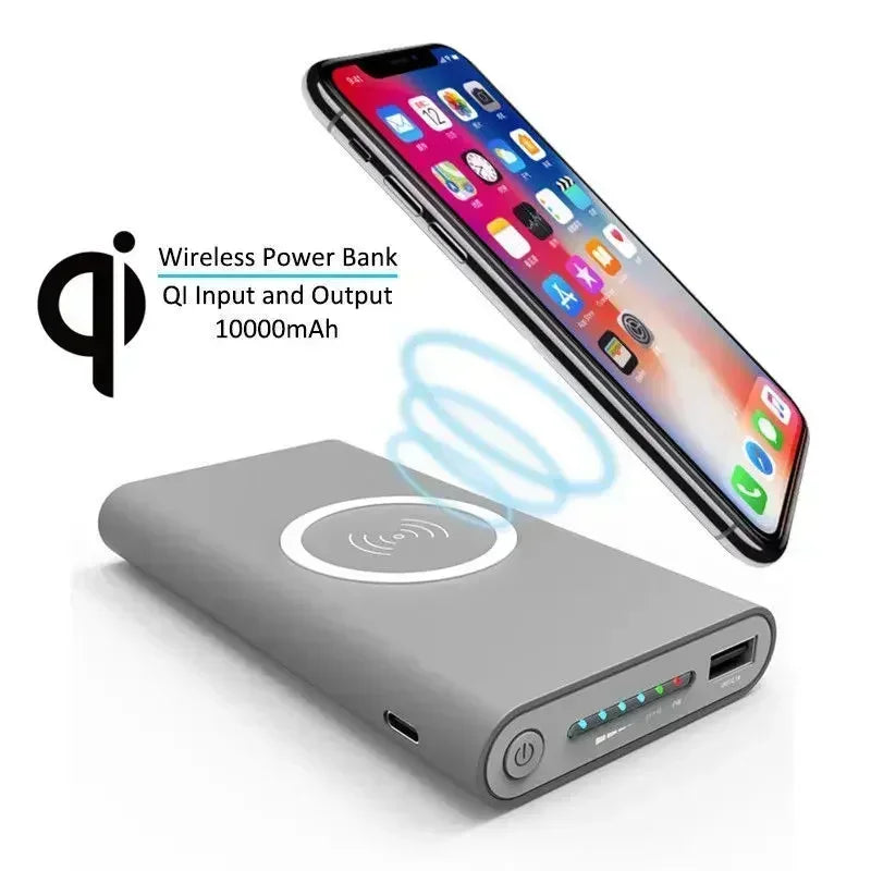 Wireless Power Bank Samsung Fast Charging 20000mAh Portable LED Display External Battery Pack for iPhone Xiaomi Huawei PowerBank