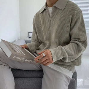 Men Korean Fashion Knitwear Harajuku Knit Sweater