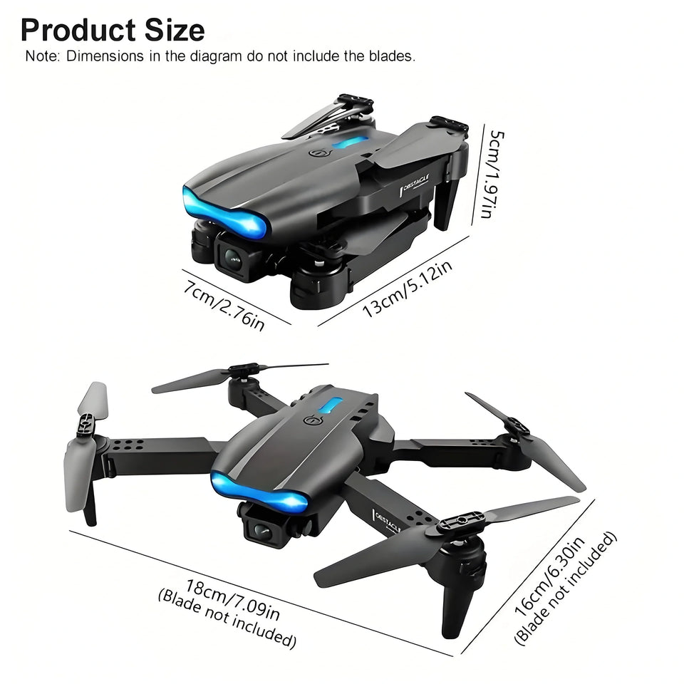 2025 E99 PRO RC Drone, HD Dual Camera FPV WiFi, Foldable RC Quadcopter Drone, RC Drone Toys For Beginners Men's Christmas Gifts