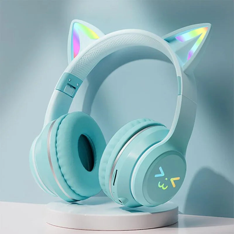 RGB Glow Portable Headphones Blutooth
