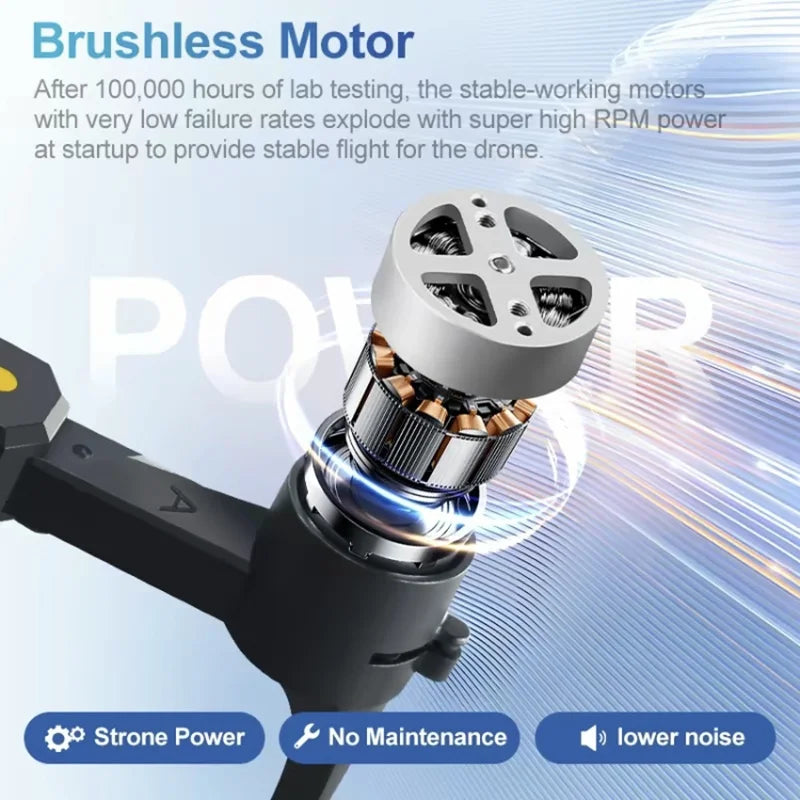 Adult drone with camera 4k hover overhead shooting, brushless motor, fpv intelligent obstacle avoidance and other modes