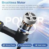 Adult drone with camera 4k hover overhead shooting, brushless motor, fpv intelligent obstacle avoidance and other modes