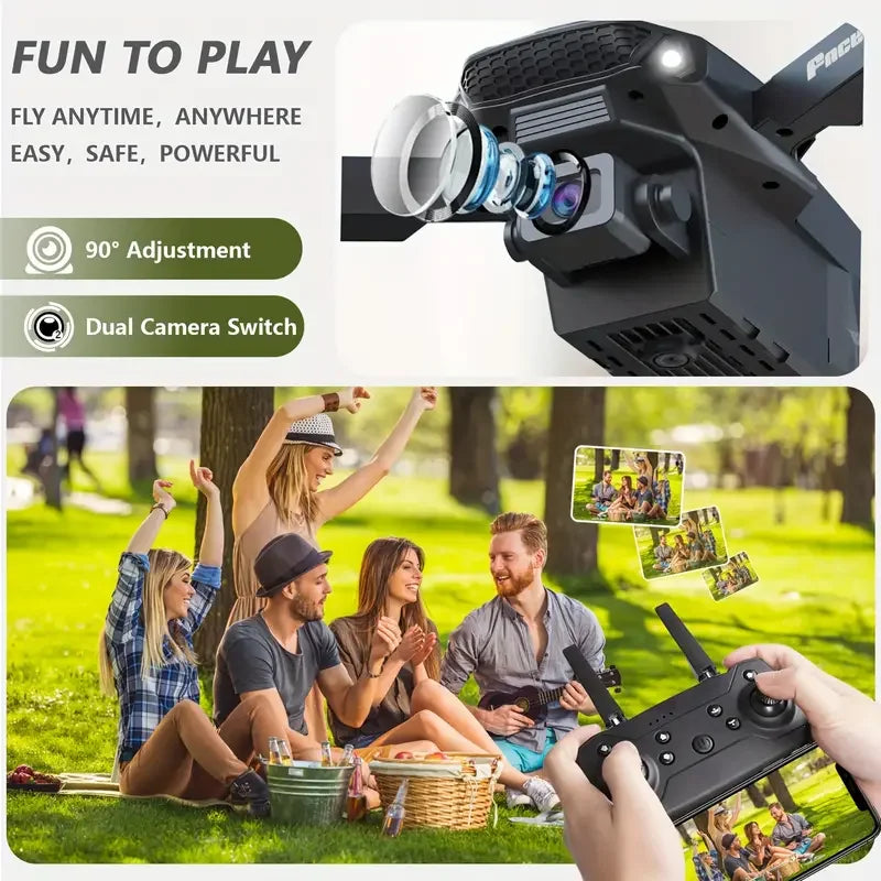 2025 E99 PRO RC Drone, HD Dual Camera FPV WiFi, Foldable RC Quadcopter Drone, RC Drone Toys For Beginners Men's Christmas Gifts