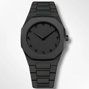 Noiraq™ Arabic Matt Black Watch | Limited Edition