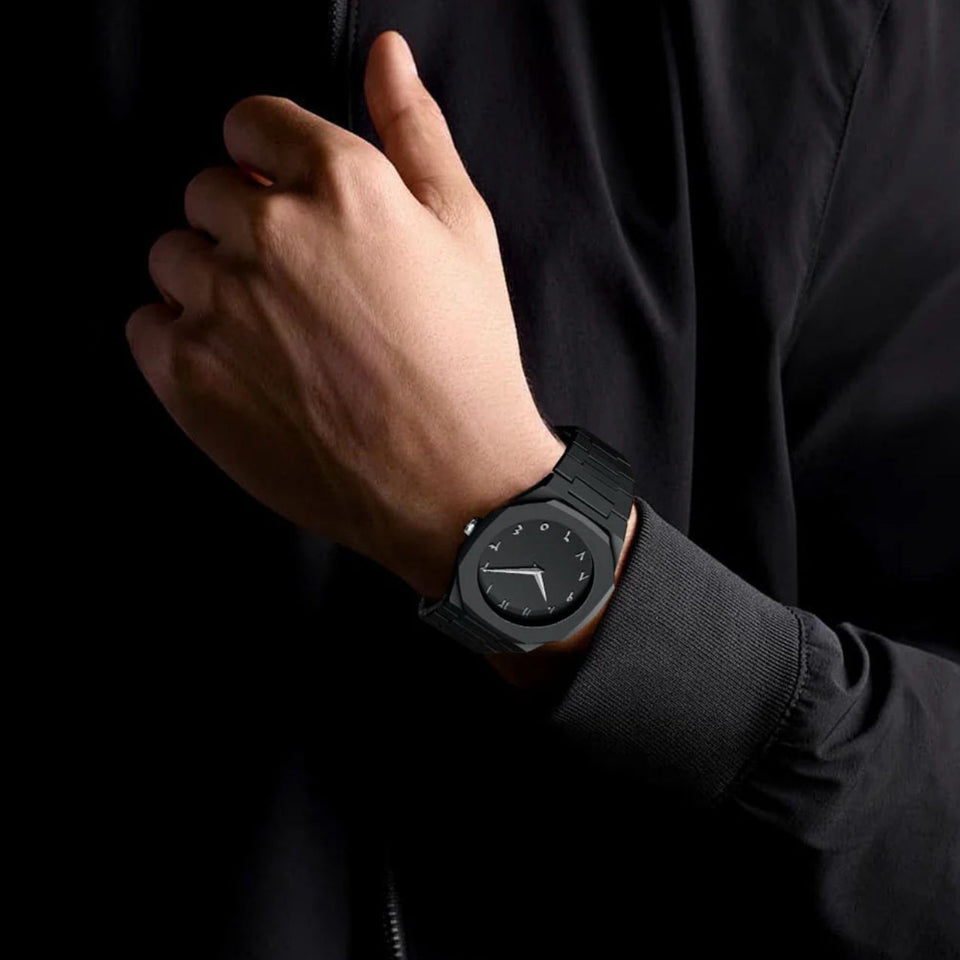 Noiraq™ Arabic Matt Black Watch | Limited Edition